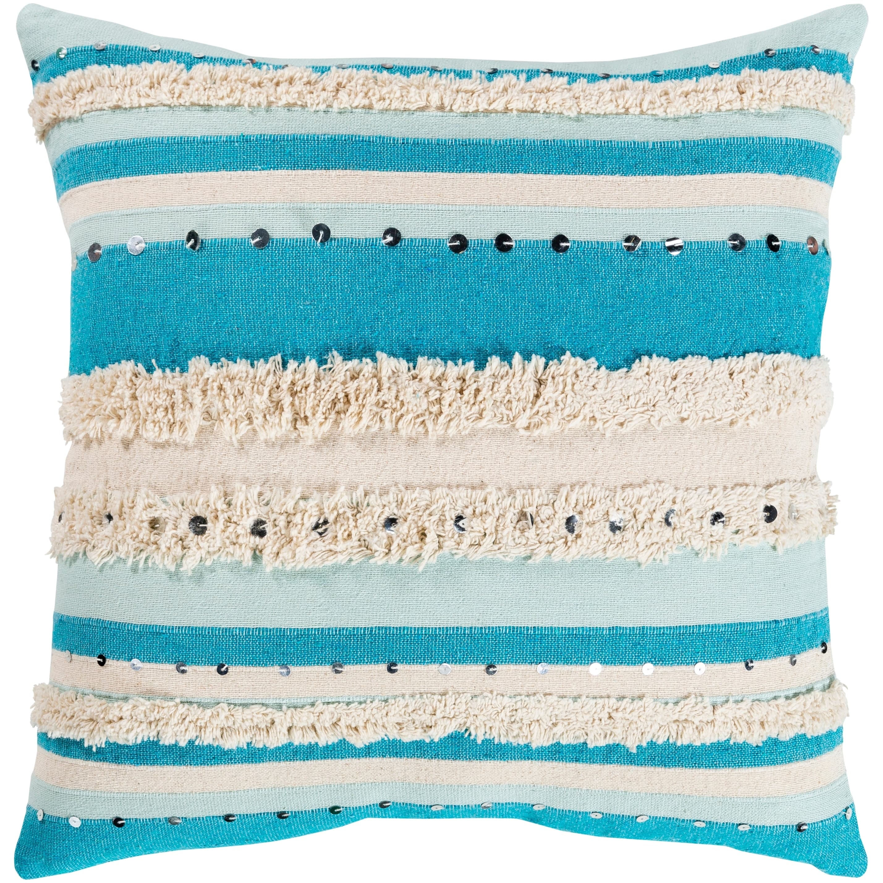 Artistic Weavers Cerena Hand Embroidered Boho Throw Pillow - On