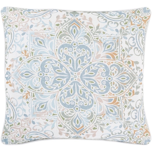 Remsen Printed Pastel Medallion 18-inch Throw Pillow