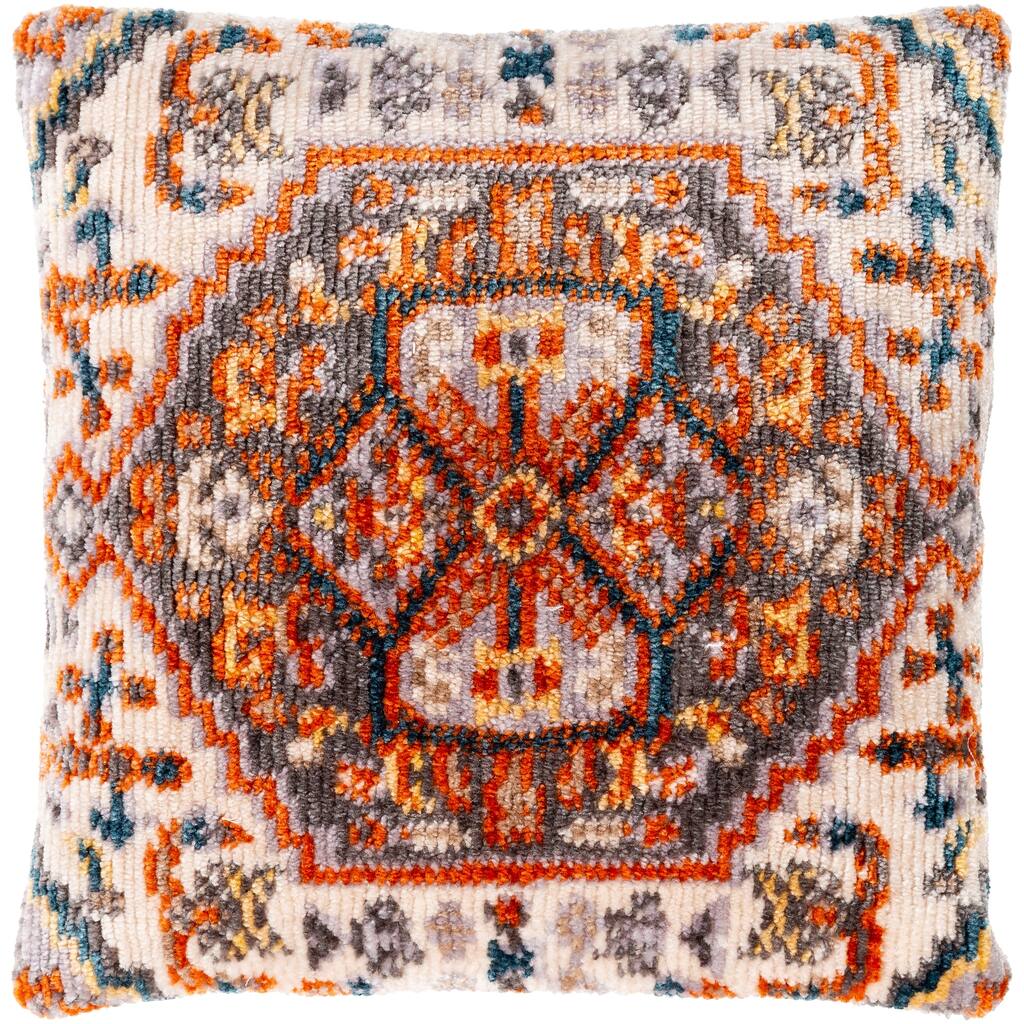 Sal Polyester Boho Medallion 21-inch Throw Pillow