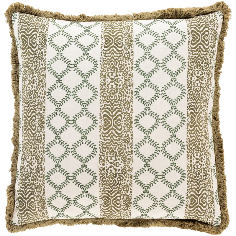 Artistic Weavers Tabora Screen Printed Stripe Throw Pillow - 22" x 22" - Polyester