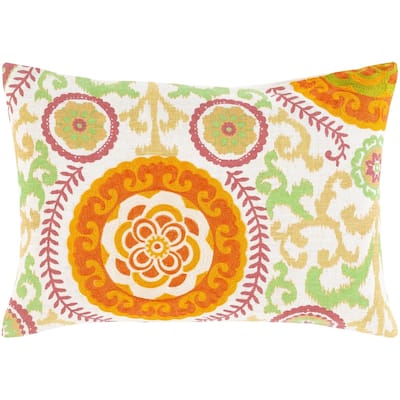 Artistic Weavers Tiro Embroidered Mandala 14x20-inch Lumbar Throw Pillow