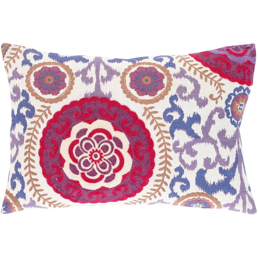 Artistic Weavers Tiro Embroidered Mandala 14x20-inch Lumbar Throw Pillow
