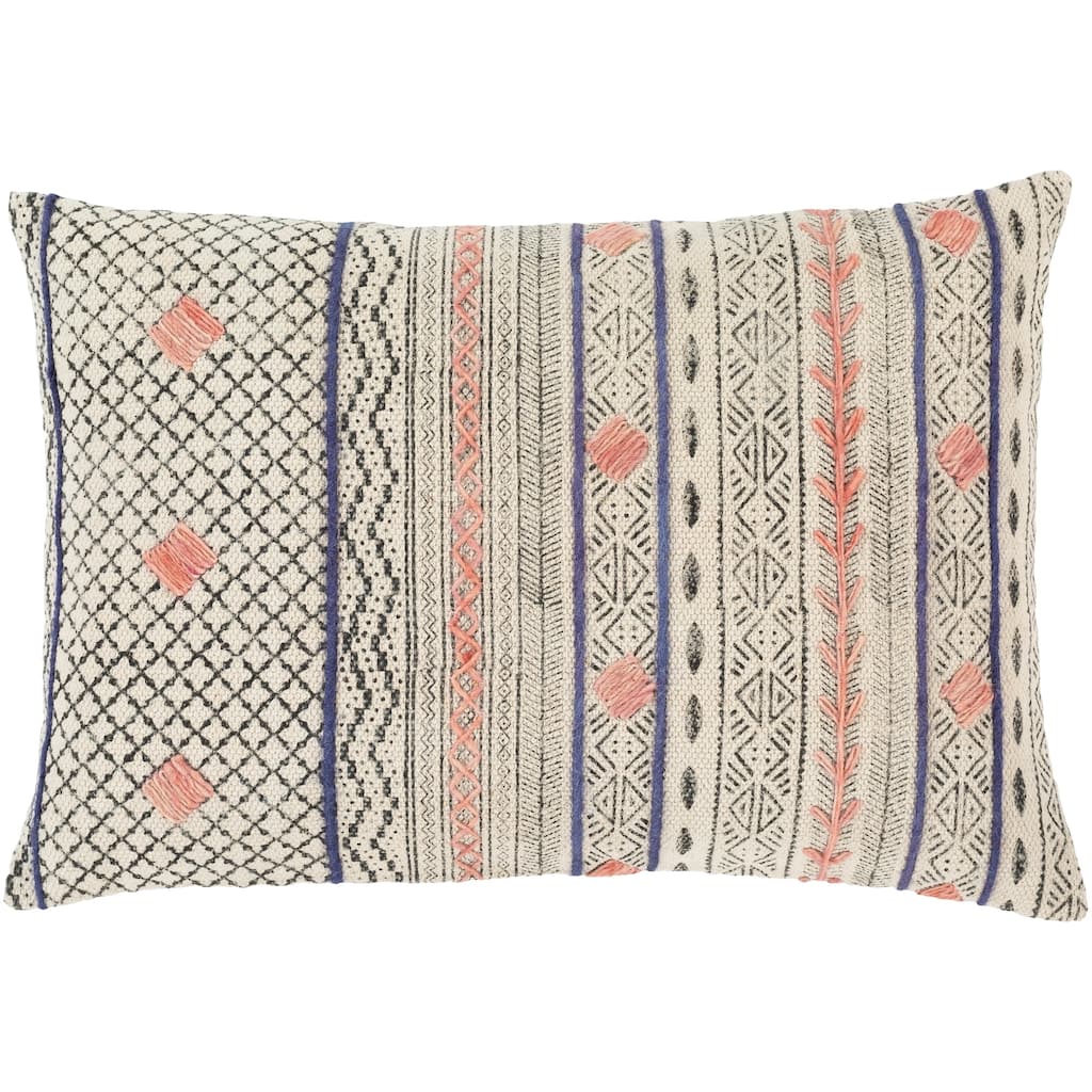 Lukina Global Block Print 16x24-inch Lumbar Throw Pillow