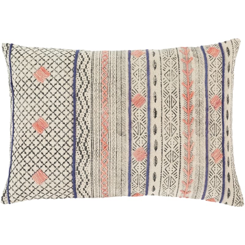 Lukina Global Block Print 16x24-inch Lumbar Throw Pillow