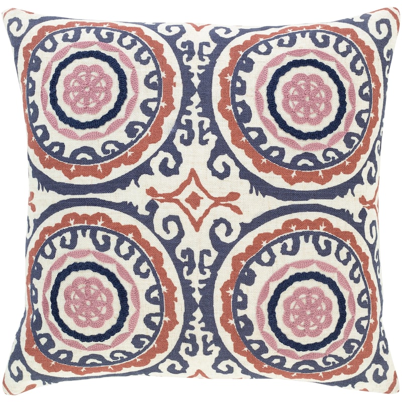 Artistic Weavers Tiro Embroidered Medallion 18-inch Throw Pillow