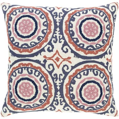 Artistic Weavers Tiro Embroidered Medallion 18-inch Throw Pillow