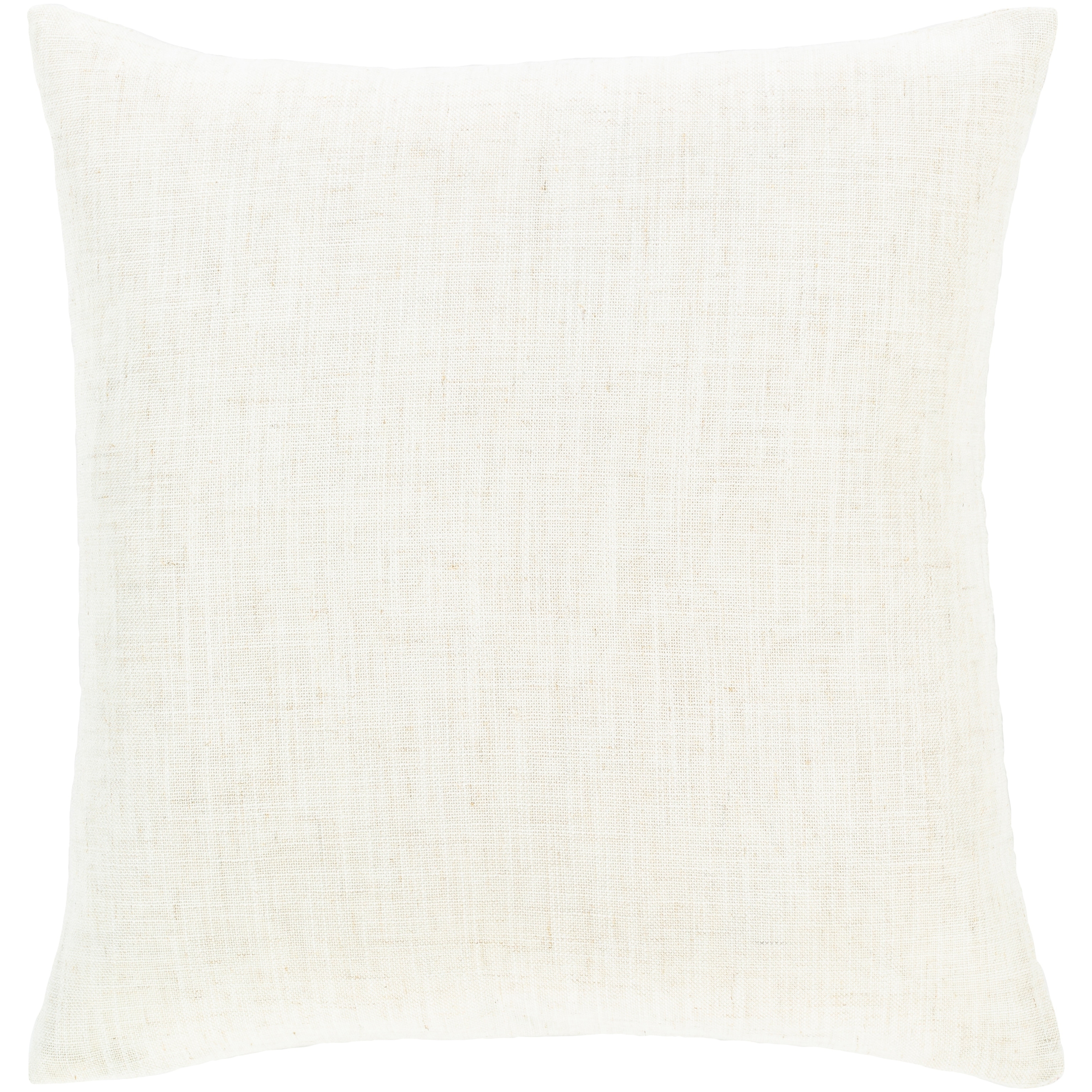 Artistic Weavers Kelby Cream & Navy Hand Embroidered Feather Down Throw Pillow (18 x 18) - Accent - Single