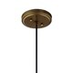 preview thumbnail 3 of 2, Kichler Lighting Zailey Collection 1-Light Pendant Natural Brass
