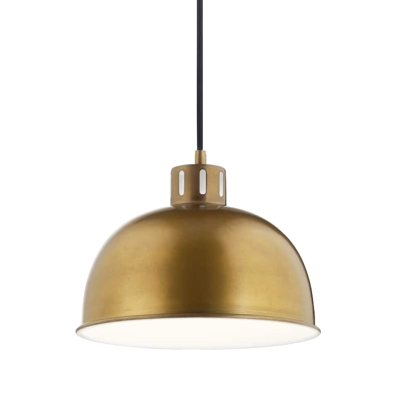 Kichler Lighting Zailey Collection 1-Light Pendant Natural Brass