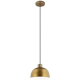 Kichler Lighting Zailey Collection 1-Light Pendant Natural Brass