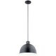 preview thumbnail 1 of 2, Kichler Lighting Zailey Collection 1-Light Pendant Black