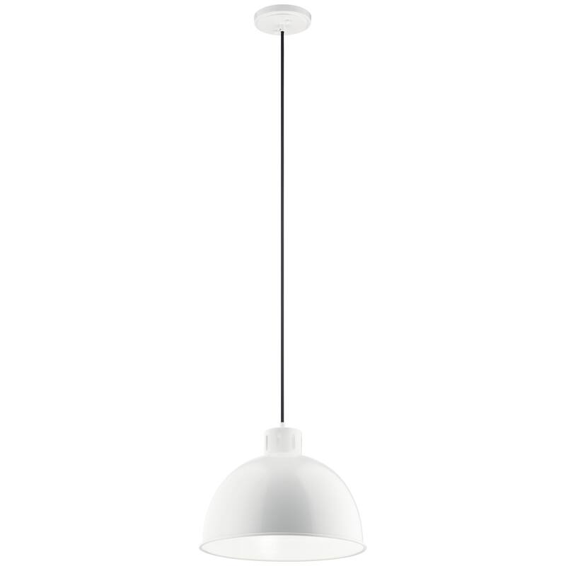 Kichler Lighting Zailey Collection 1-Light Pendant White