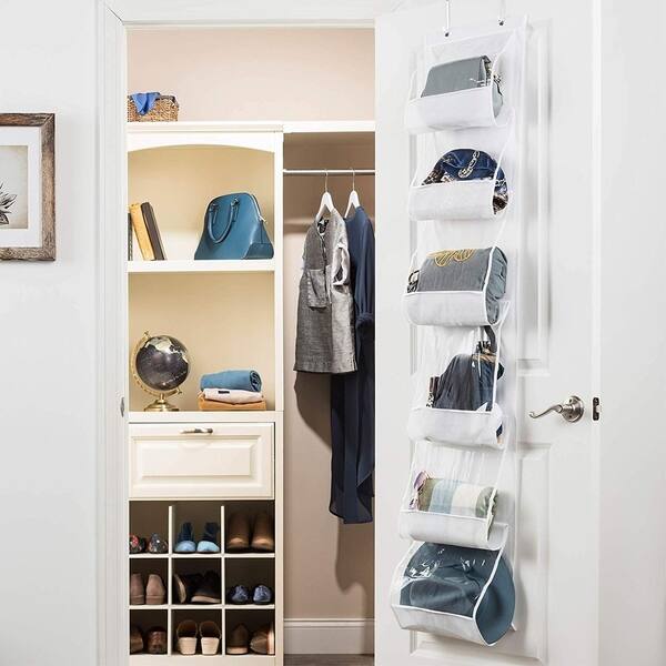 Shop Over The Door Purse Storage Organizer Towel Rack 1pk Hanging Storage Organizer For Shampoo Shower Organizer Closet Organizer Overstock 30756985