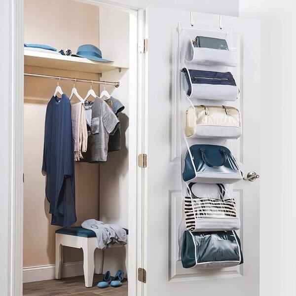 Shop Over The Door Purse Storage Organizer Towel Rack 1pk Hanging Storage Organizer For Shampoo Shower Organizer Closet Organizer Overstock 30756985