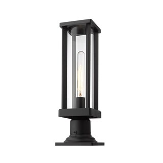 Glenwood 1 Light Outdoor Pier Mounted Fixture - Black