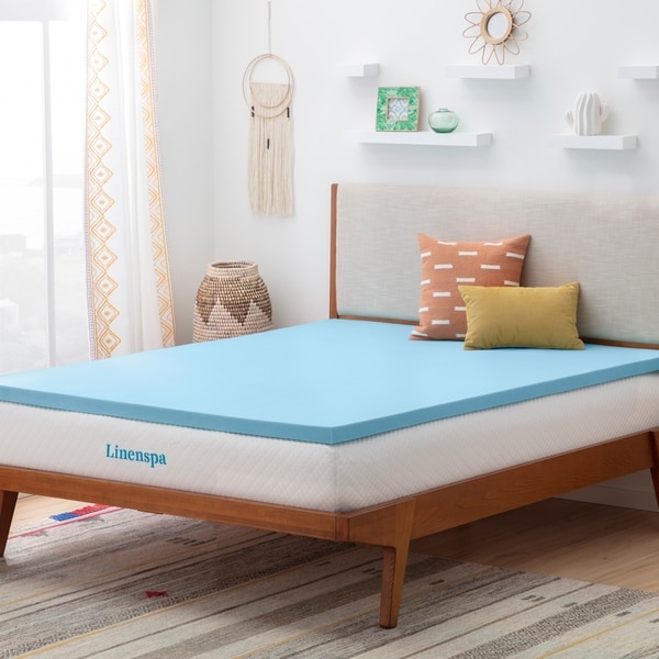 Linenspa Essentials 2" Fast Response Gel Memory Foam Mattress Topper
