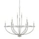 preview thumbnail 1 of 2, Greyson 12-light Chandelier Brushed Nickel