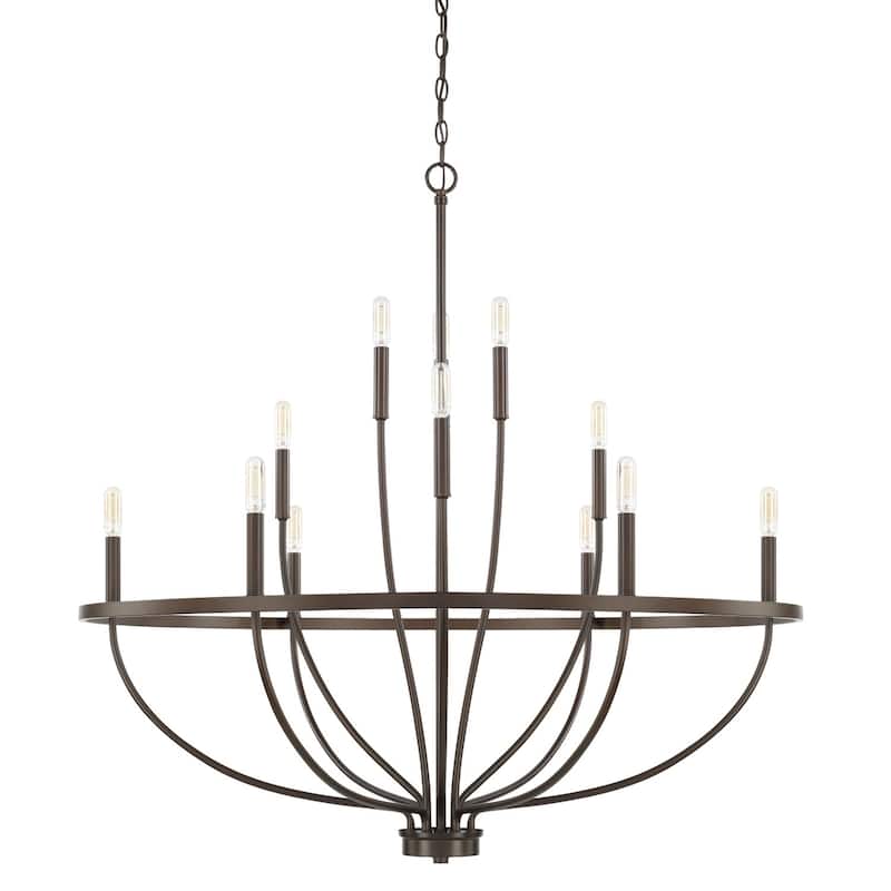 Greyson 12-light Chandelier - Bronze