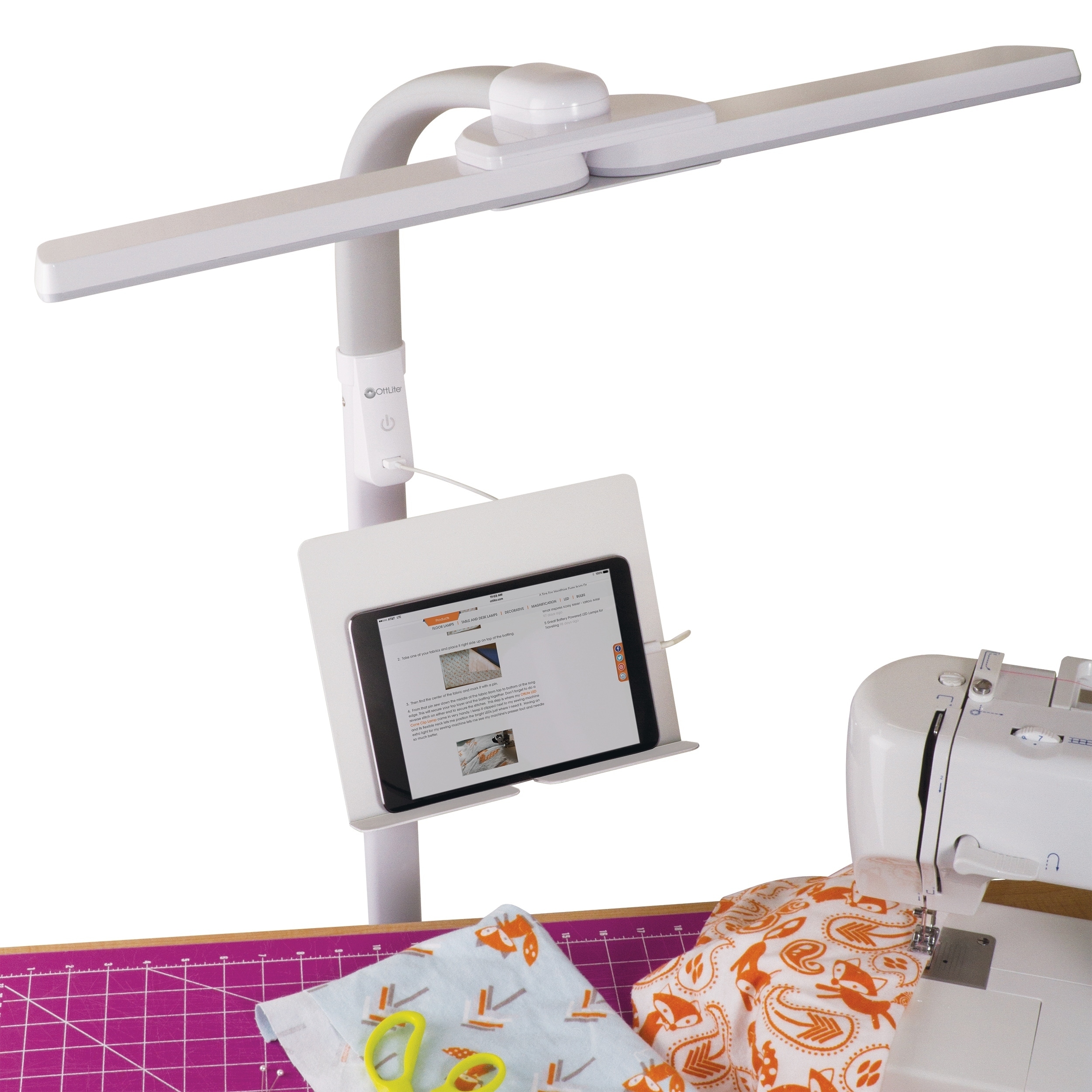 ottlite dual head led desk lamp
