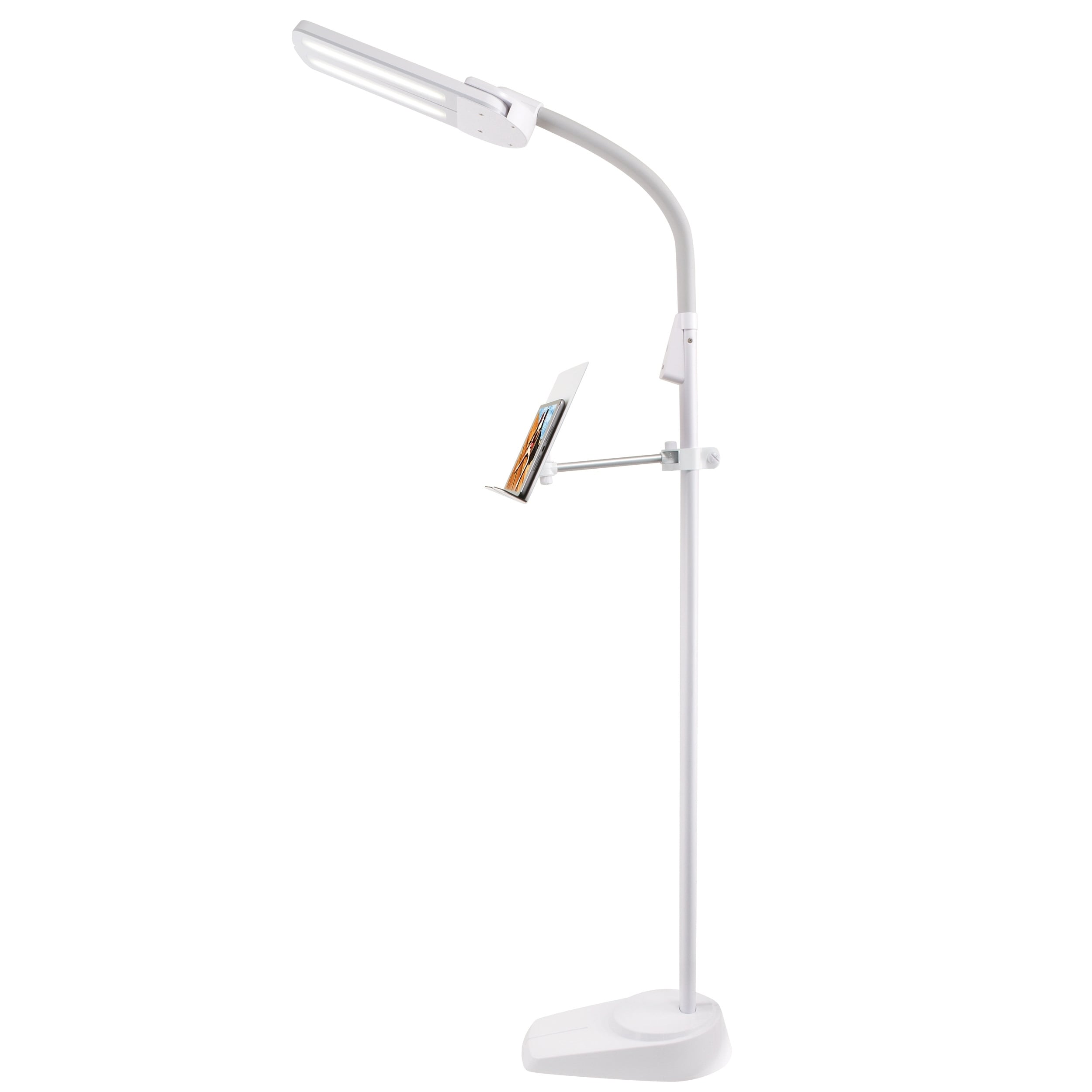 OttLite Dual Shade LED Floor Lamp with USB Charging Station Bed Bath   Beyond 30757184