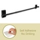 preview thumbnail 4 of 5, InStyleDesign Self-adhesive Rod 17-30 inch - 17-30 inches Black