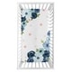 preview thumbnail 2 of 0, Navy Blue Pink Watercolor Floral Girl Photo Op Fitted Crib Sheet - Blush Green White Shabby Chic Rose Flower