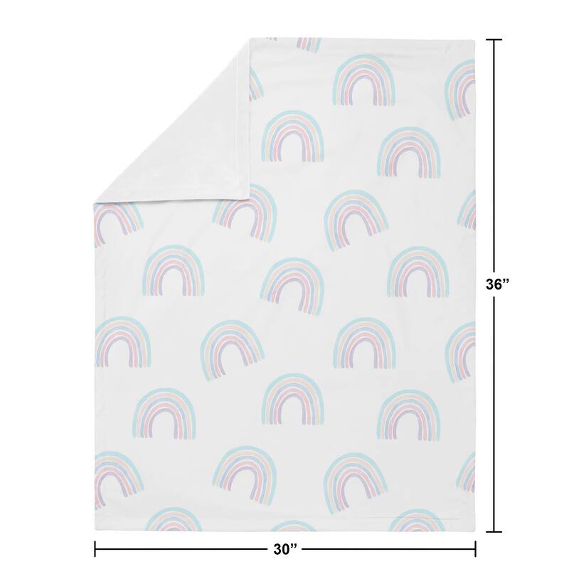 Pastel Rainbow Collection Girl Baby Receiving Security Swaddle Blanket ...