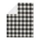 preview thumbnail 2 of 3, Buffalo Plaid Collection Boy or Girl Baby Receiving Security Swaddle Blanket - Black and White Check Rustic Woodland Flannel