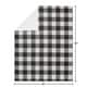 preview thumbnail 4 of 3, Buffalo Plaid Collection Boy or Girl Baby Receiving Security Swaddle Blanket - Black and White Check Rustic Woodland Flannel