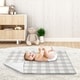 preview thumbnail 3 of 3, Grey Plaid Baby Receiving Security Swaddle Blanket - Rustic Woodland Buffalo Check Flannel Country Lumberjack