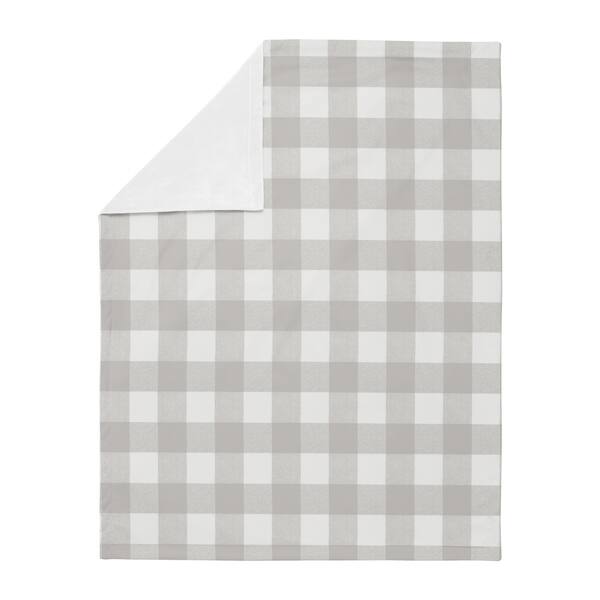 Grey Plaid Baby Receiving Security Swaddle Blanket Rustic Woodland Buffalo Check Flannel Country Lumberjack Overstock