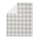 preview thumbnail 2 of 3, Grey Plaid Baby Receiving Security Swaddle Blanket - Rustic Woodland Buffalo Check Flannel Country Lumberjack