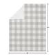 preview thumbnail 4 of 3, Grey Plaid Baby Receiving Security Swaddle Blanket - Rustic Woodland Buffalo Check Flannel Country Lumberjack