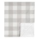 preview thumbnail 1 of 3, Grey Plaid Baby Receiving Security Swaddle Blanket - Rustic Woodland Buffalo Check Flannel Country Lumberjack