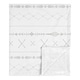 preview thumbnail 1 of 3, Grey Boho Boy Girl Baby Receiving Security Swaddle Blanket - Gray White Woodland Forest Tribal Arrow Unisex