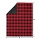 preview thumbnail 4 of 3, Woodland Buffalo Plaid Collection Boy Baby Receiving Security Swaddle Blanket - Red and Black Rustic Country Lumberjack