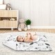 preview thumbnail 3 of 3, Fox Collection Boy or Girl Baby Receiving Security Swaddle Blanket - Black and White