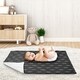 preview thumbnail 3 of 3, Woodland Arrow Boy Baby Receiving Security Swaddle Blanket - Black White Rustic Patch Collection