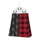 preview thumbnail 5 of 3, Woodland Buffalo Plaid Collection Boy 4pc Nursery Crib Bedding Set - Red and Black Rustic Country Deer Lumberjack Arrow