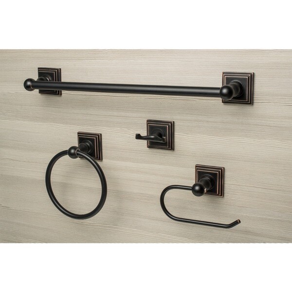 Sure Loc Square 4 piece Bathroom Accessory Set   Shopping