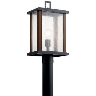 Kichler Lighting Marimount 1-Light Outdoor Post Light Glass Black
