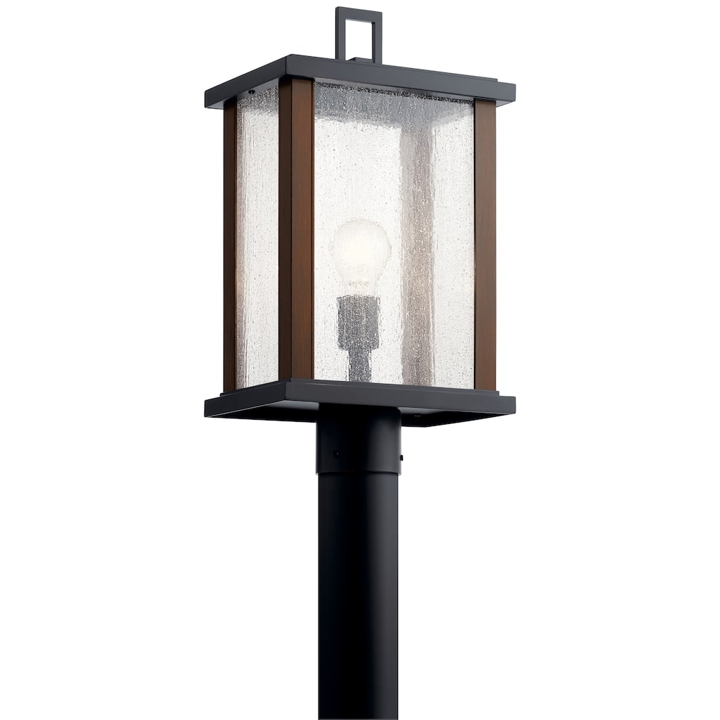 Kichler Lighting Marimount 1-Light Outdoor Post Light Glass Black