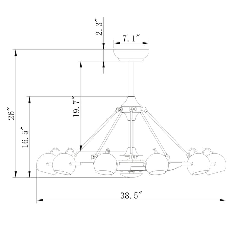 Carbon Loft Ingram Satin Bronze 39-inch Lighted Ceiling Fan