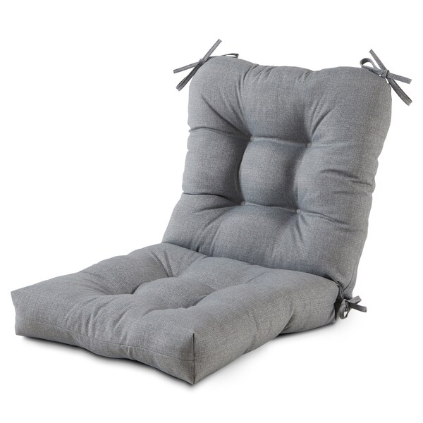 Heather Gray 21 inch x 42 inch Outdoor Chair Cushion Bed Bath