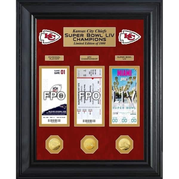 New Orleans Saints Super Bowl Ticket Collection Wall Frame