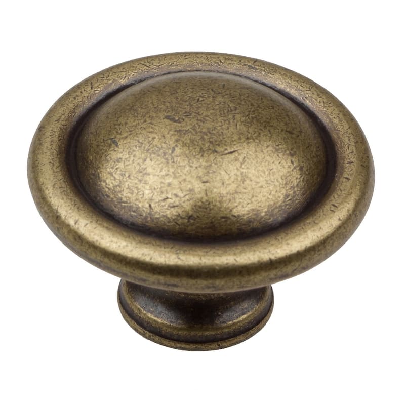 GlideRite 5-Pack 1-1/8 in. Antique Round Ring Cabinet Knobs