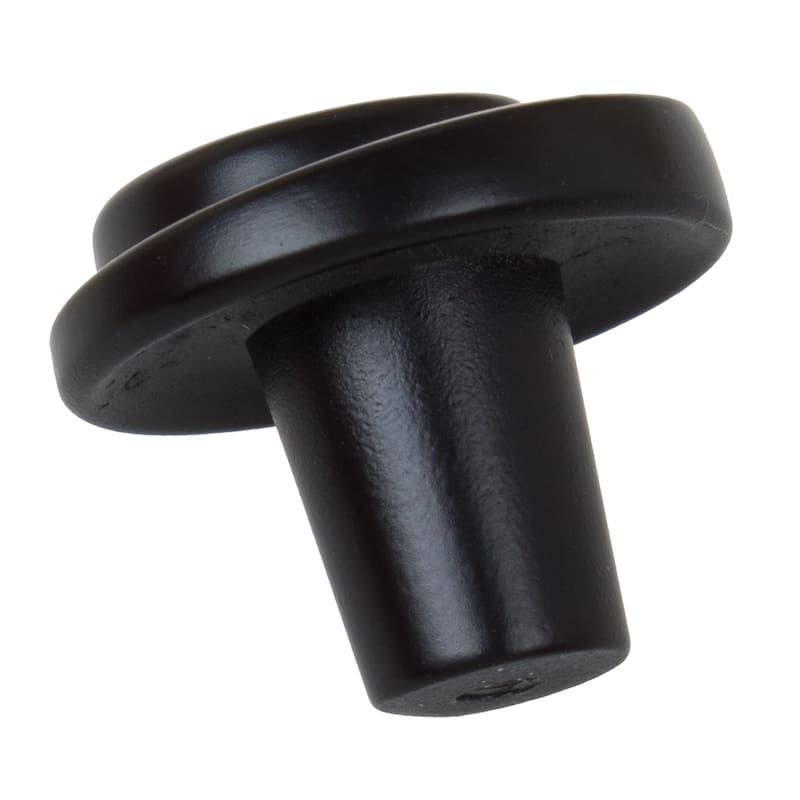 GlideRite 5-Pack 1-1/8 in. Matte Black Swirl Wave Cabinet Knobs - Matte Black