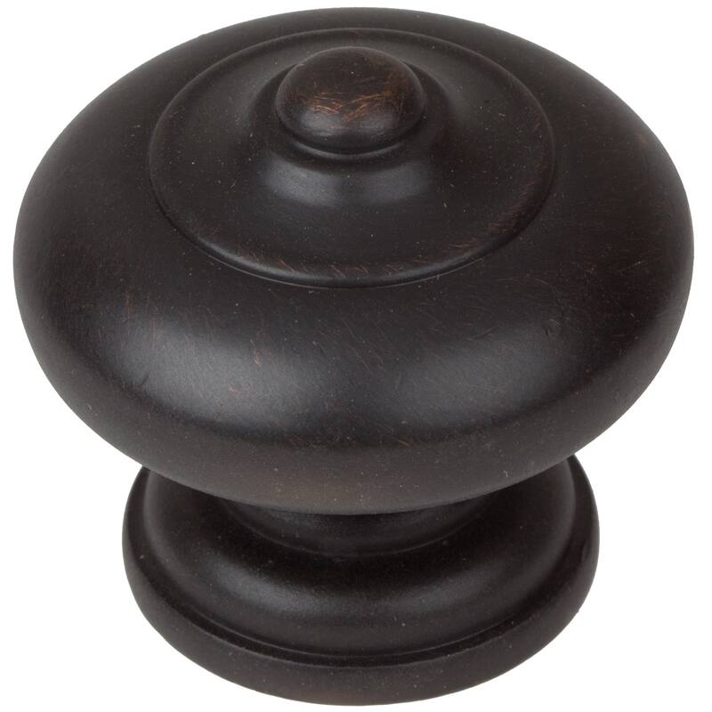 GlideRite 5-Pack 1-1/2 in. Oil Rubbed Bronze Round Mushroom Cabinet Knobs - Oil Rubbed Bronze