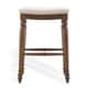 preview thumbnail 3 of 2, Matteo 30" Backless Counter Stool, Linen/Walnut Single - Walnut - Counter height
