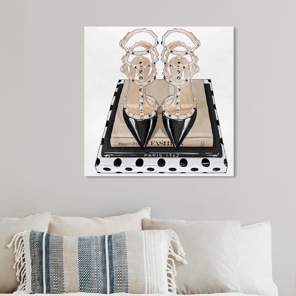 Shop Oliver Gal Fashion And Glam Wall Art Canvas Prints Girl Power Books Taupe Shoes Black Brown Overstock 30764884